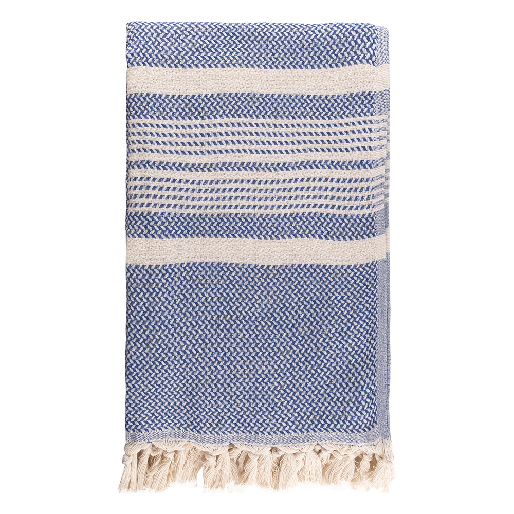 Paréo coton recyclé 200g personnalisable GUAJABA Bleu