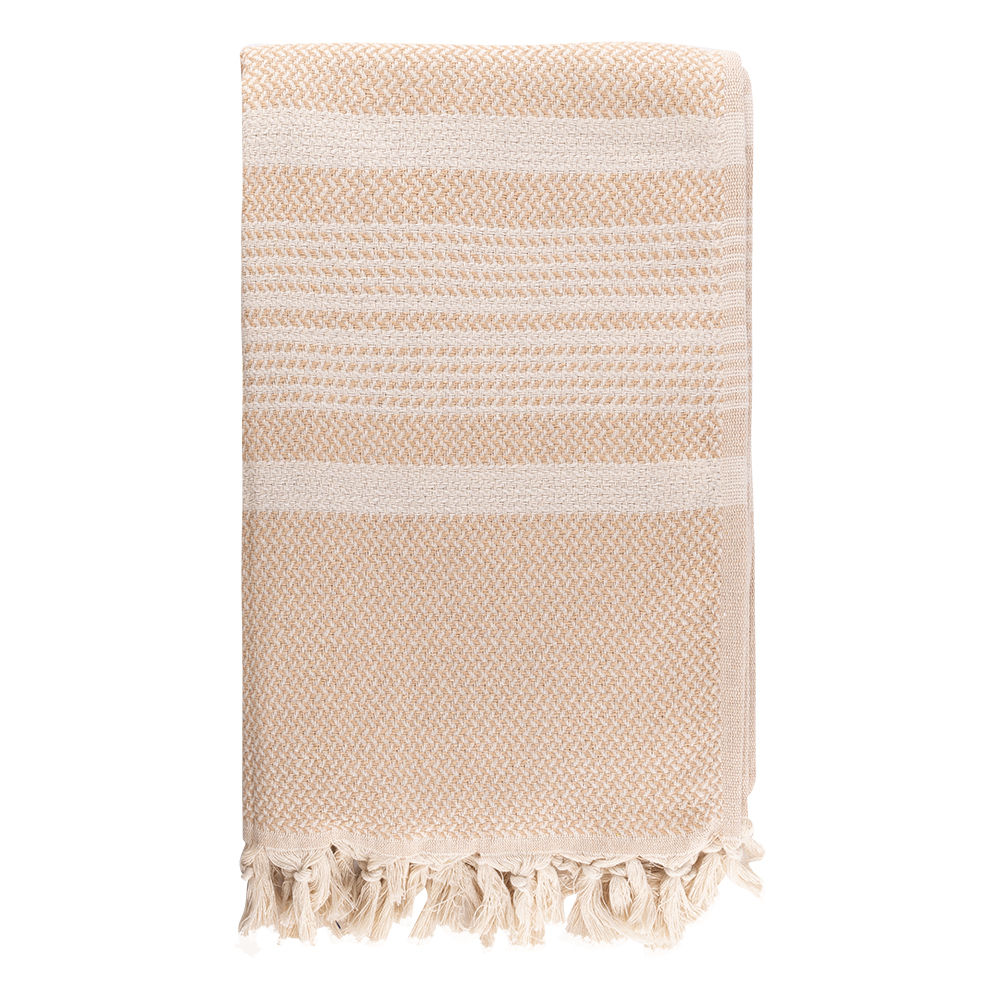 Paréo coton recyclé 200g personnalisable GUAJABA Beige