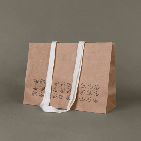 Sac cadeau promotionnel en kraft 150g STOR