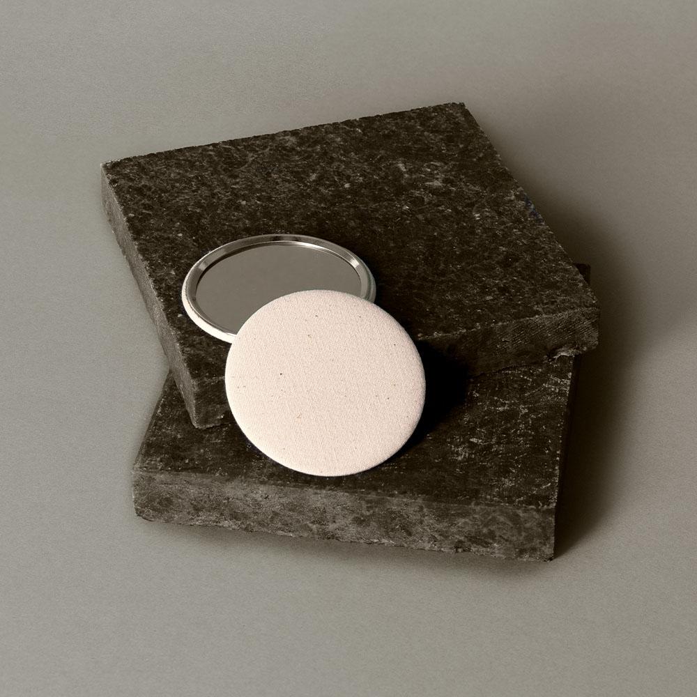 Miroir de poche personnalisé GADIS Blanc