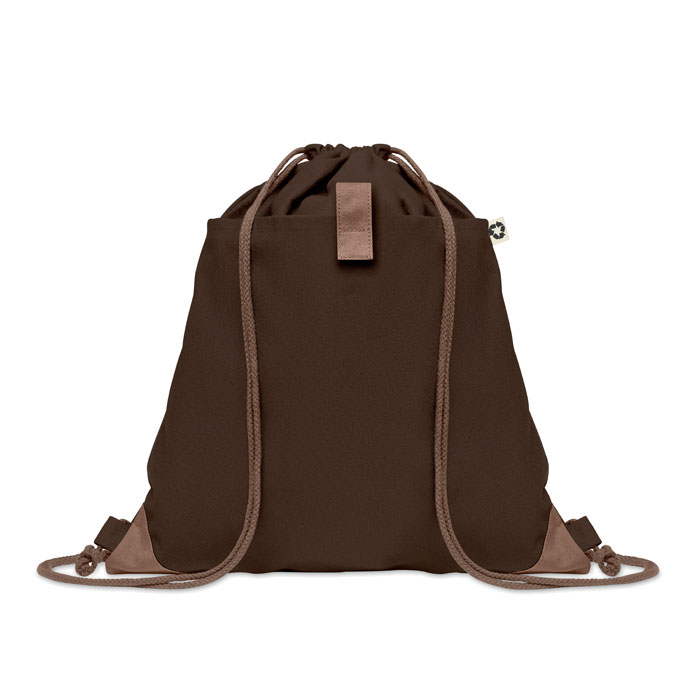 Gym bag publicitaire en coton recyclé 220g PANDA BAG Chocolat