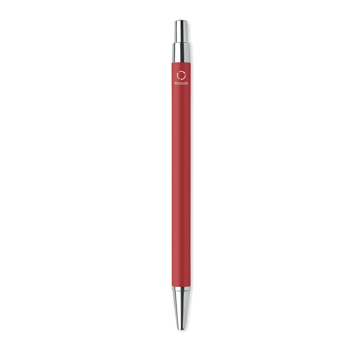 Stylo bille personnalisable aluminium recyclé Rouge