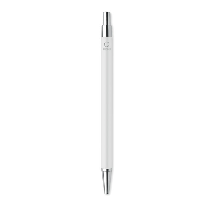 Stylo bille personnalisable aluminium recyclé Blanc