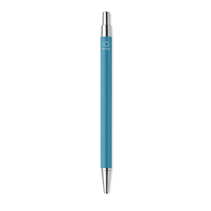 Stylo bille personnalisable aluminium recyclé Turquoise