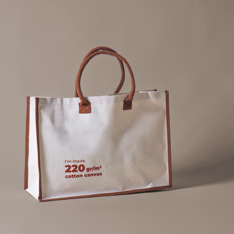 Sac shopping personnalisé coton laminé 220g UMBALA