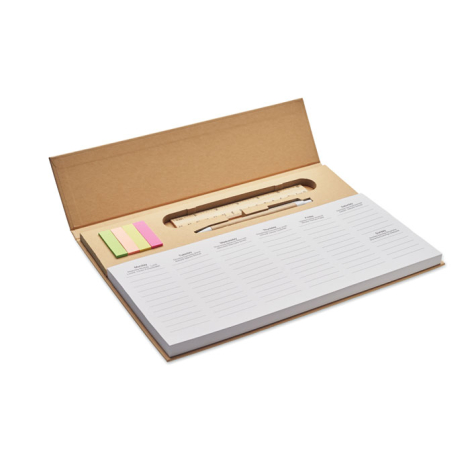 Agenda hebdomadaire de bureau publicitaire Memweek