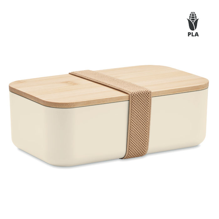 Boîte à lunch publicitaire maïs PLA 1000ml Beibabox Beige