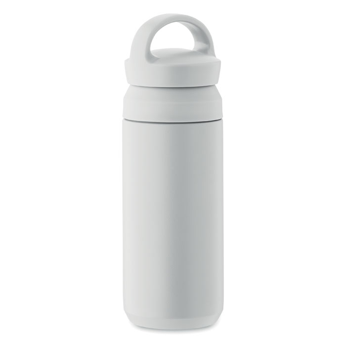 Gourde promotionnelle 320 ml inox recyclé Onyx Blanc