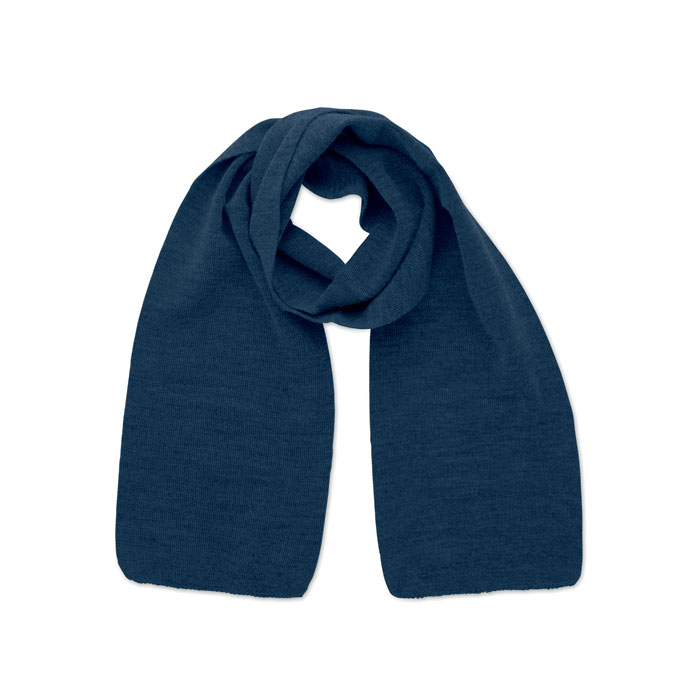 Echarpe publicitaire en polyester rPET Rafy Bleu