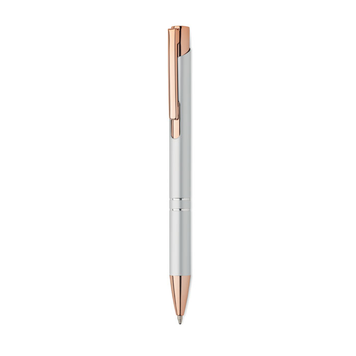 Stylo bille promotionnel alu recyclé Bern Rose Argent