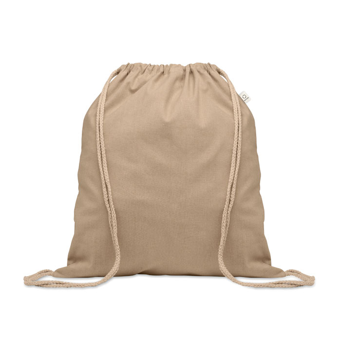 Gym bag publicitaire coton recyclé de 140g Cabetri Colour kaki