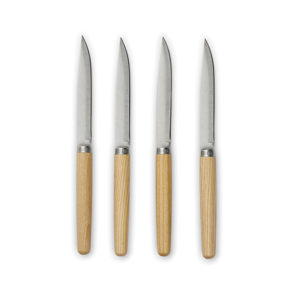 4 couteaux à viande personnalisables Retro VINGA Acier