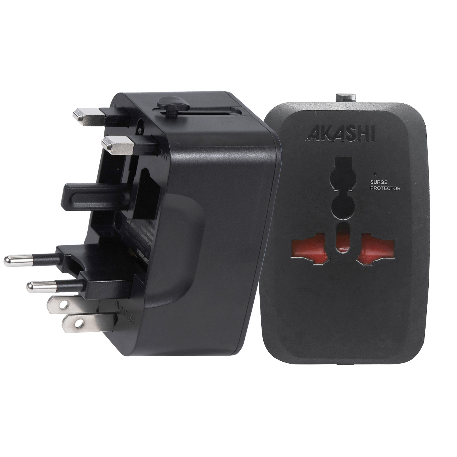 Adaptateur de voyage personnalisable - Torebu Noir