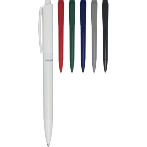 Stylo bille personnalisable en plastique recyclé Martha
