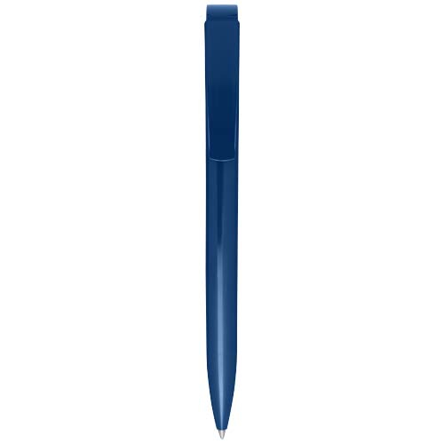 Stylo bille promotionnel en plastique recyclé Lucia Bleu