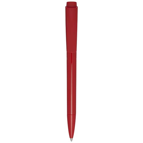 Stylo bille publicitaire en plastique recyclé Martha Rouge