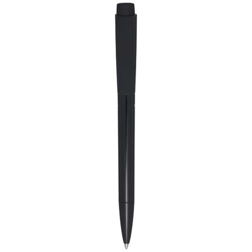 Stylo bille personnalisable en plastique recyclé Martha Noir