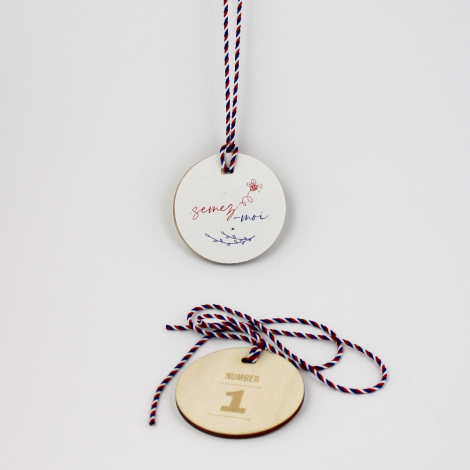 Grande médaille à planter personnalisable