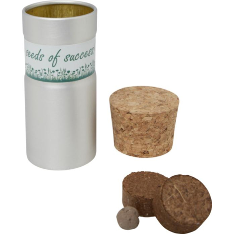 Ensemble de trois jardinets de bureau publicitaire Hey Pots
