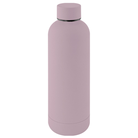 Bouteille publicitaire 500ml inox recyclé RUBBER
