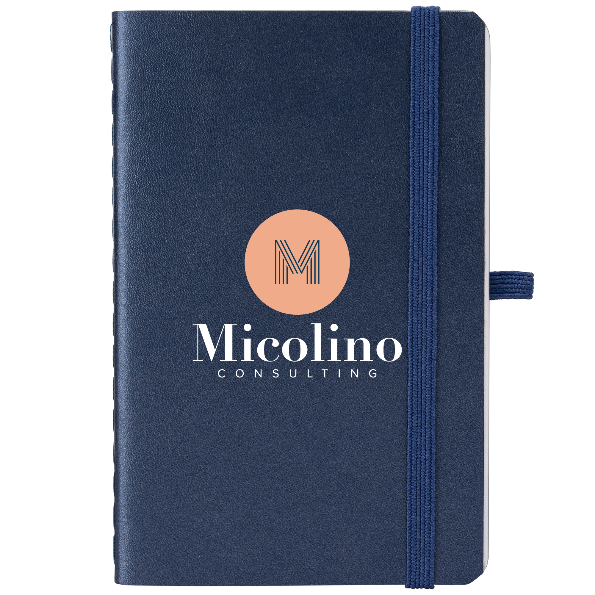 Carnet souple recyclé personnalisable- Molière Bleu