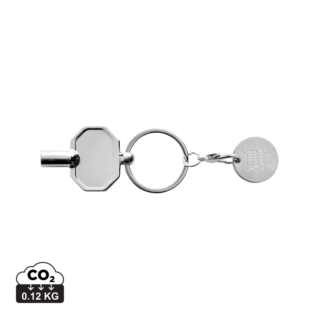 Porte-clés outil personnalisable zinc recyclé Argent