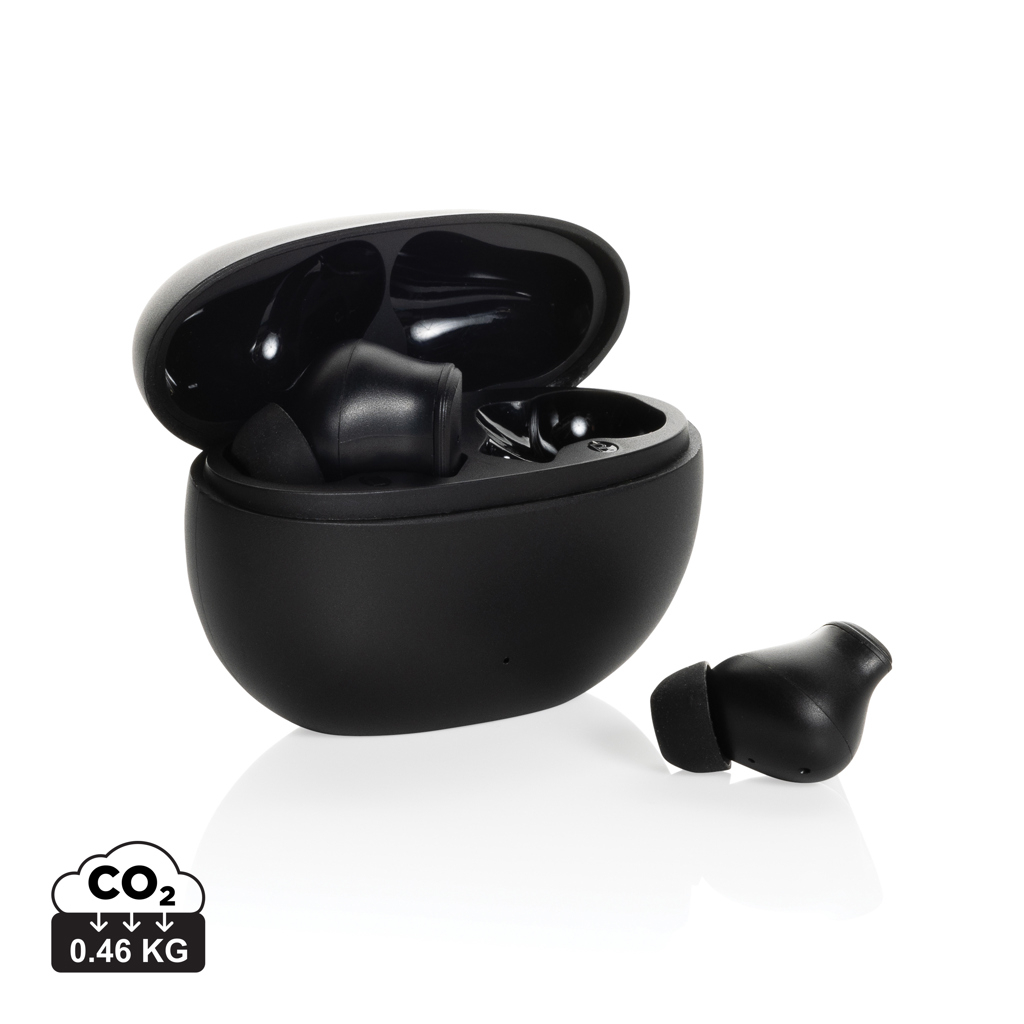 Ecouteurs hybrides ANC/ENC en plastique recyclé Prolink Noir