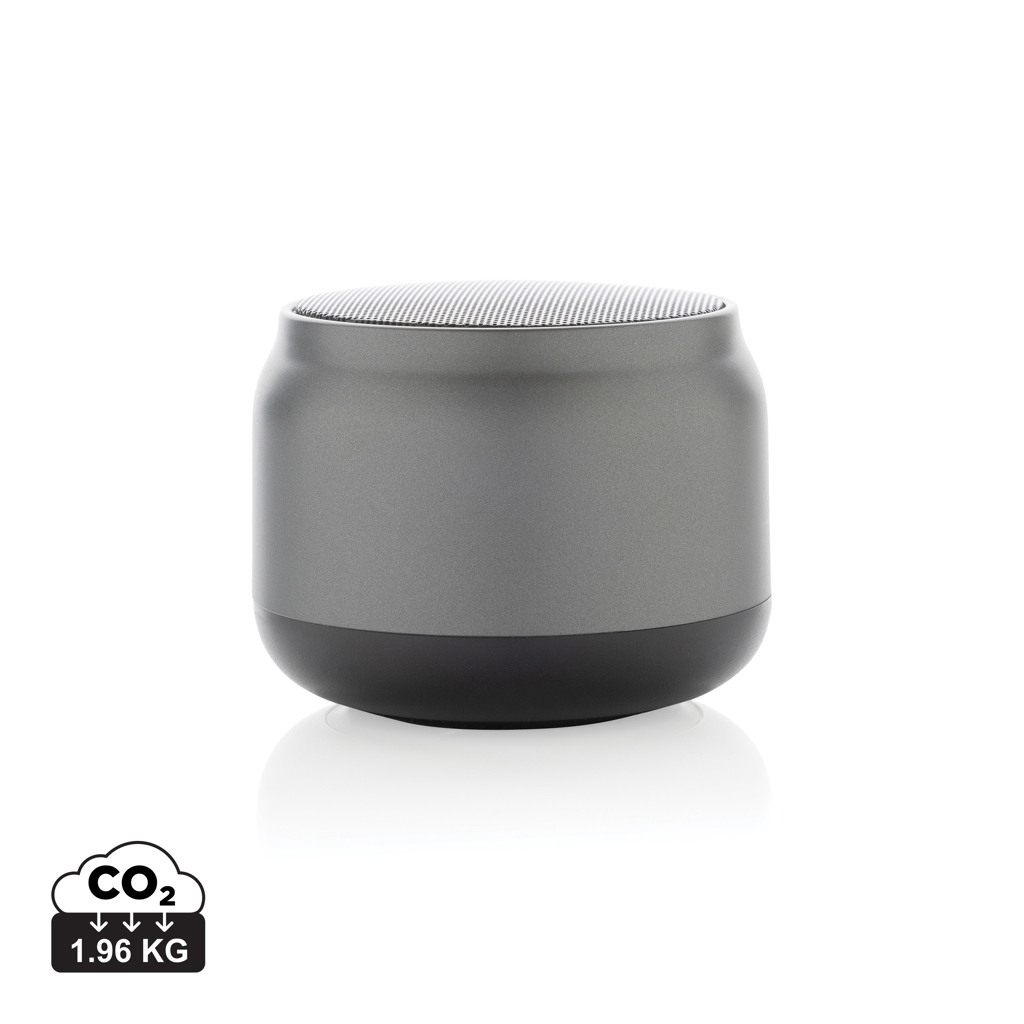 Enceinte personnalisée 3W en plastique recyclé BeatBuddy Gris