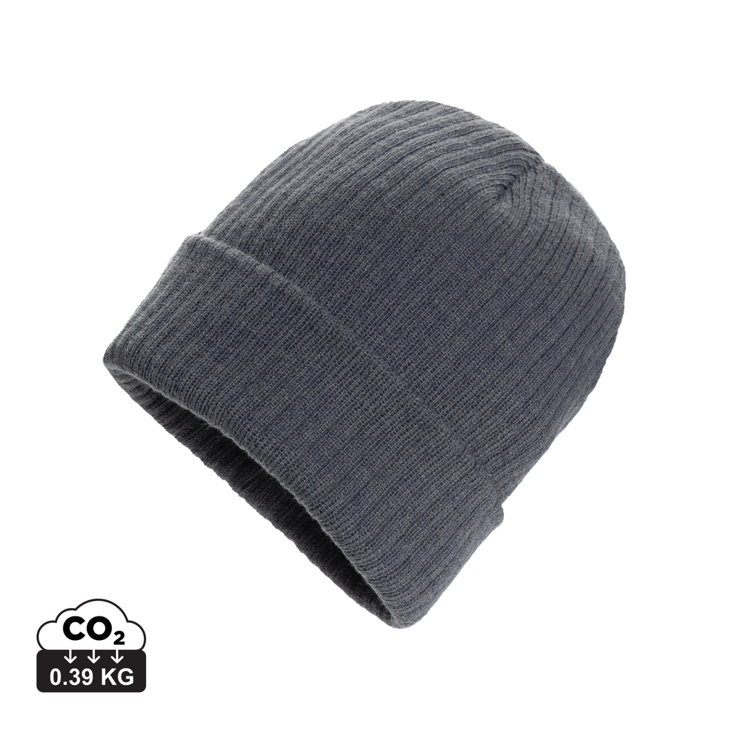Bonnet avec revers publicitaire Polylana® Pryor anthracite
