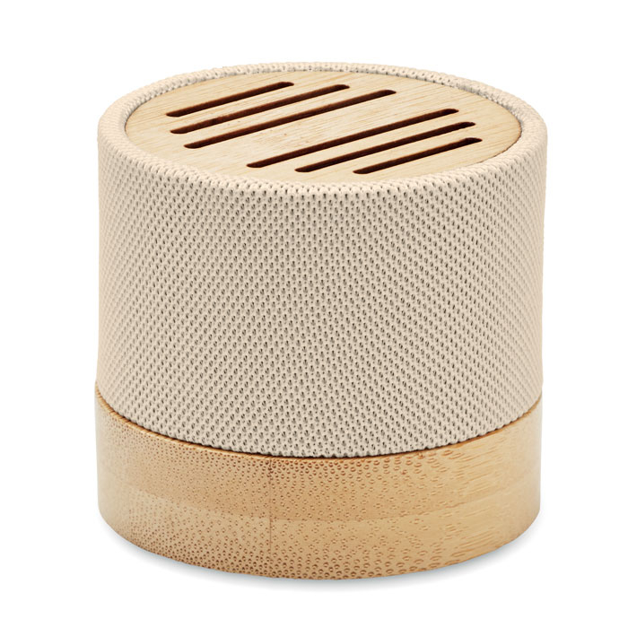 Mini enceinte sans fil écolo publicitaire BOOL Beige