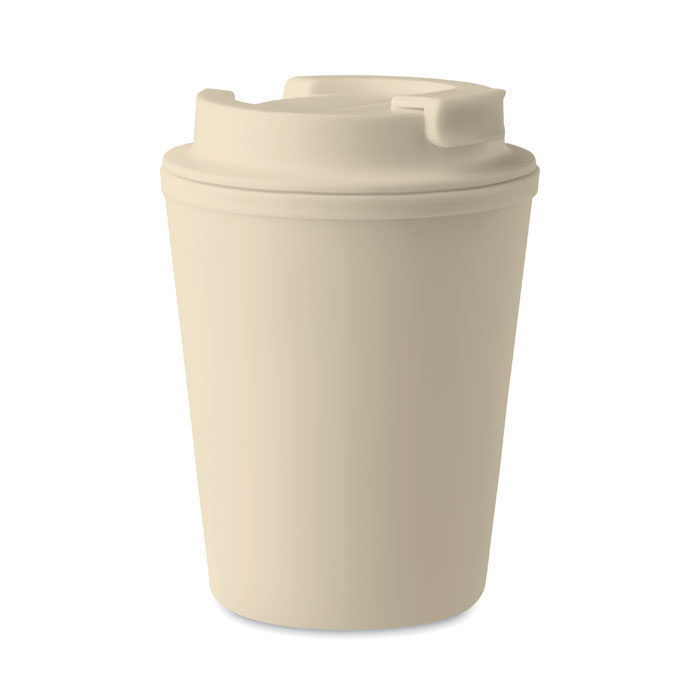 Gobelet recyclé personnalisé 300ml TRIDUS Beige