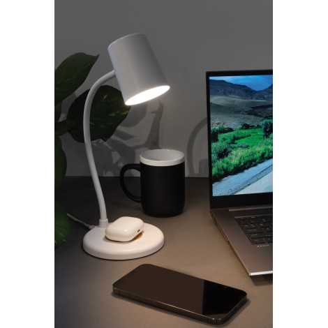 Lampe de bureau personnalisable chargeur 15W Zenara