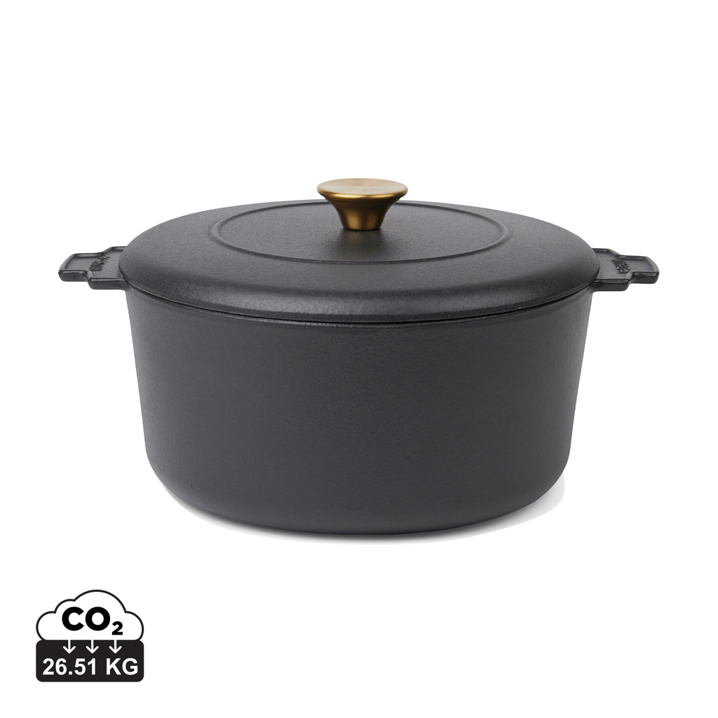 Cocotte 5.5 L à personnaliser Monte Heritage VINGA Noir