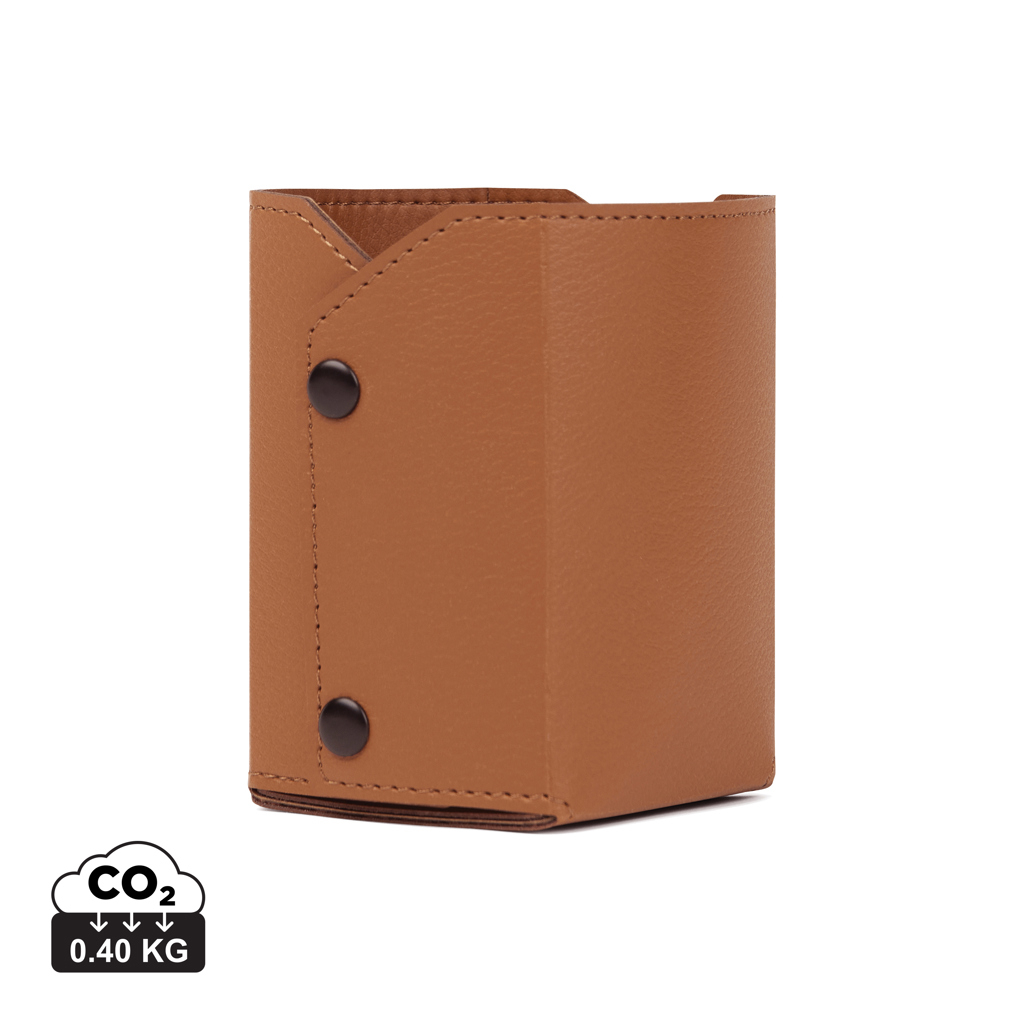 Porte-crayon recyclé personnalisable Timo VINGA Marron