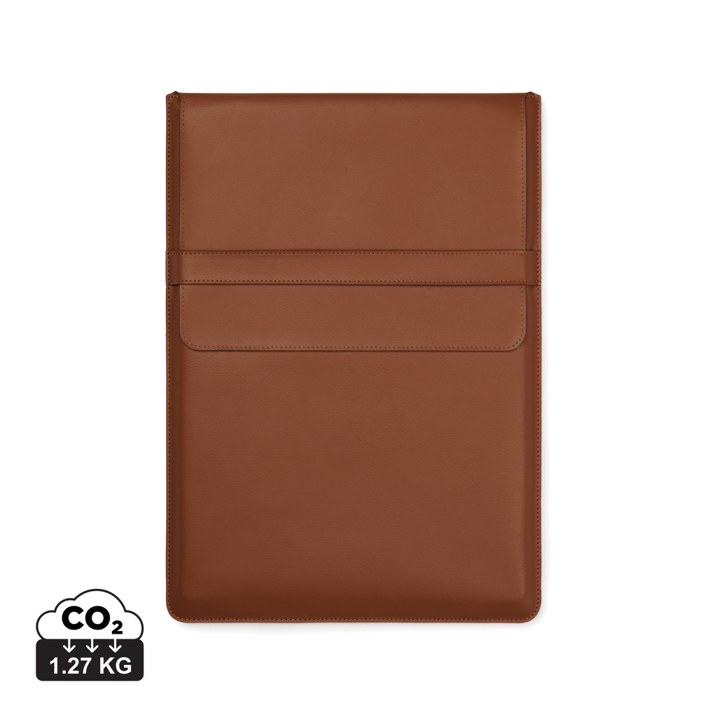 Housse écran 14" personnalisable recyclée Timo VINGA Marron