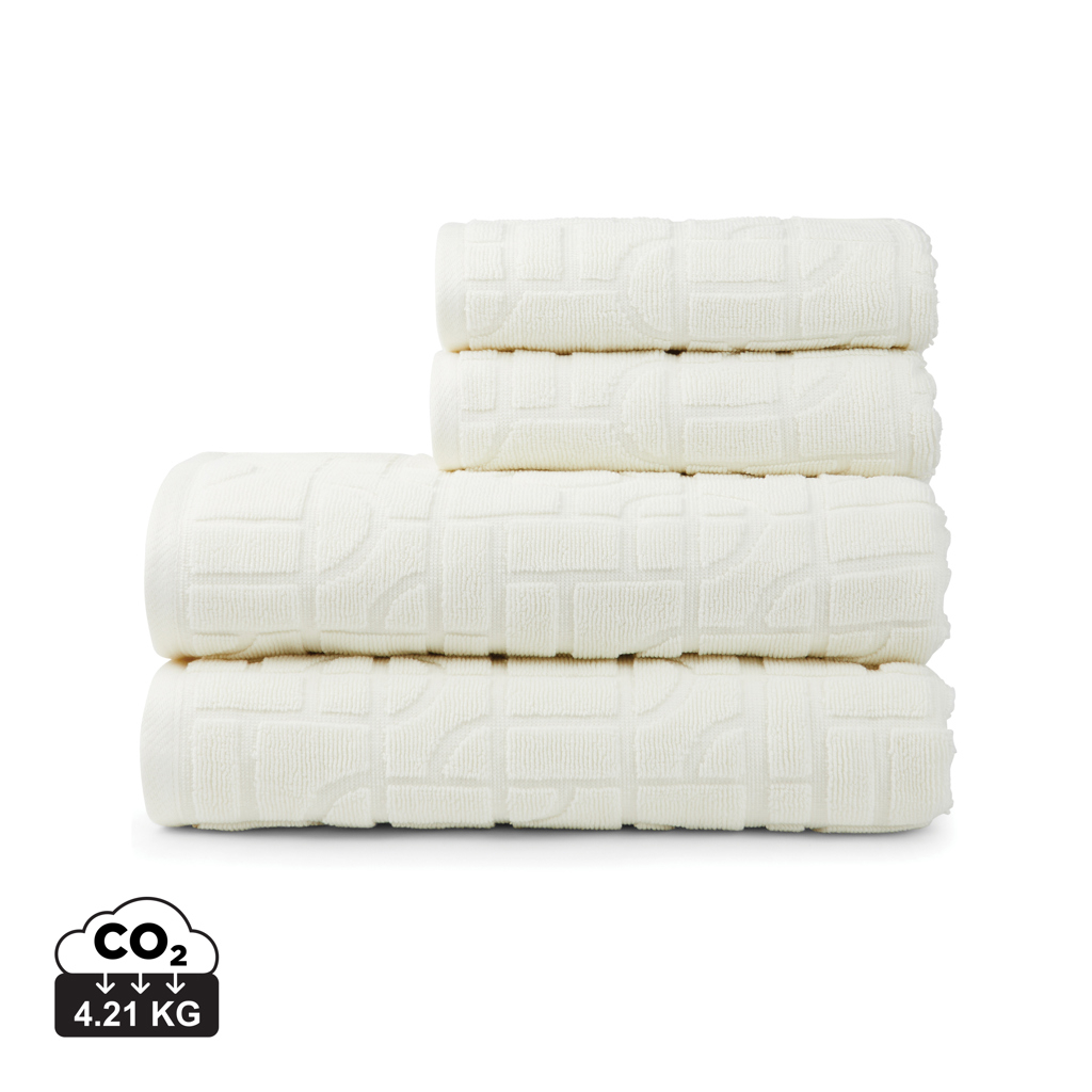 Lot promotionnel de 4 serviettes coton bio 500g OCS Verso VINGA Naturel