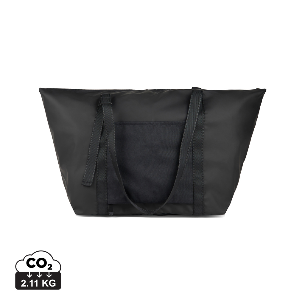 Sac weekend publicitaire recyclé Livorno VINGA Noir