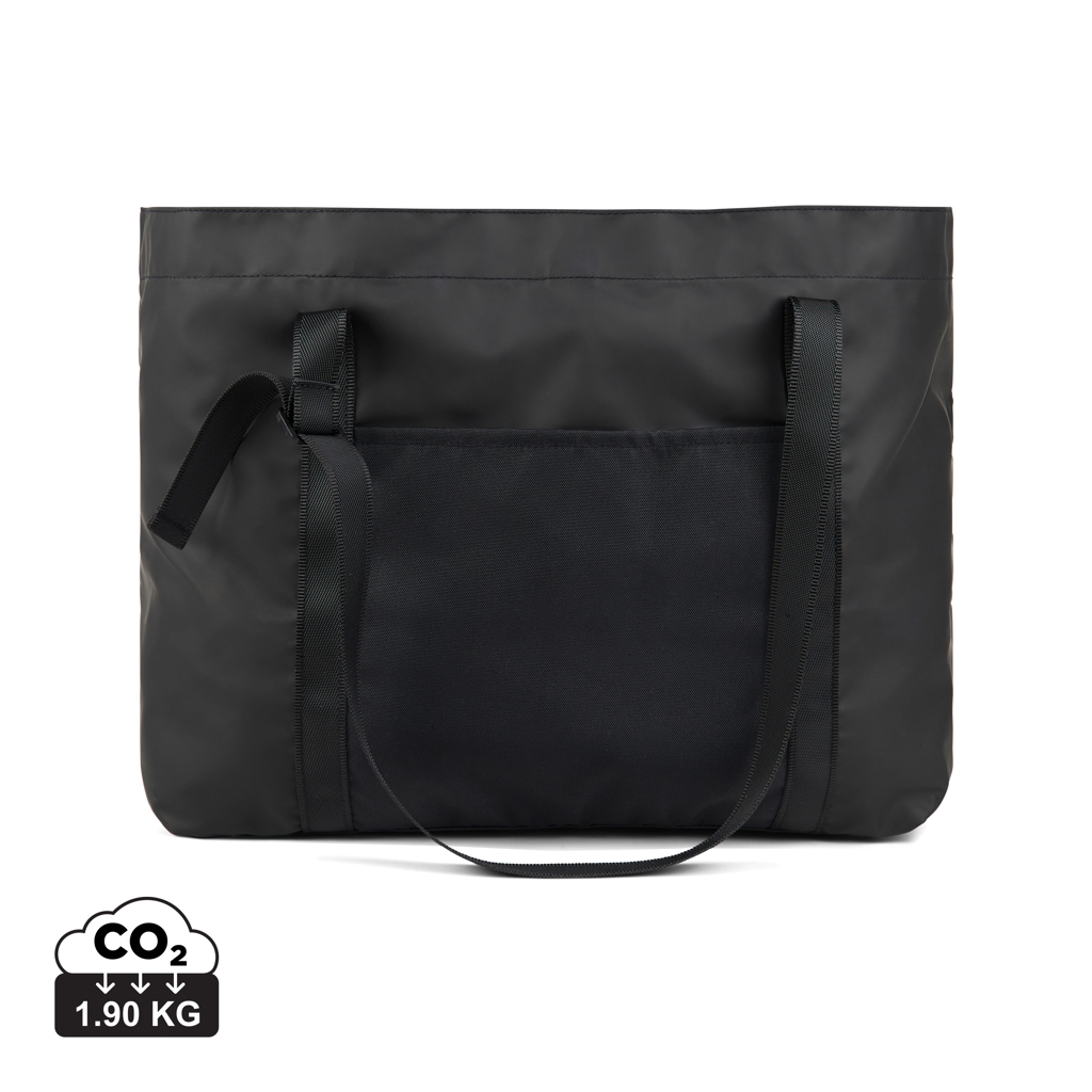 Sac maxi totebag recyclé personnalisable Livorno VINGA Noir