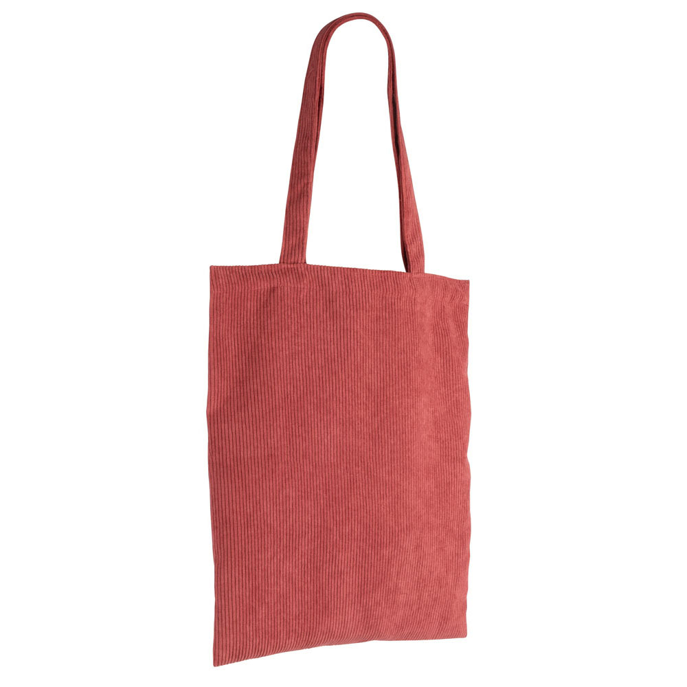 Sac publicitaire en velours côtelé 240g KOROI Brique