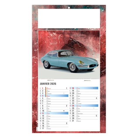 Calendrier 2026 personnalisable 1 vue - Yann