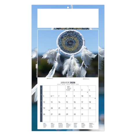 Calendrier plaque 2026 promotionnel 1 vue - Méditation