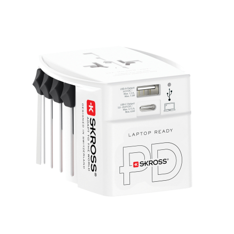 Adaptateur publicitaire universel MUV 65W PD avec USB SKROSS