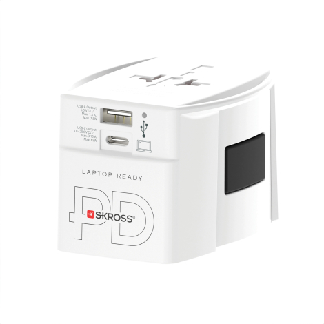 Adaptateur publicitaire universel MUV 65W PD avec USB SKROSS