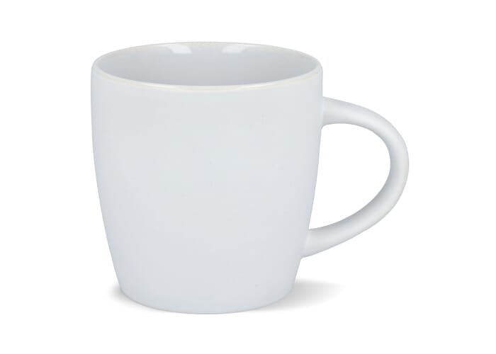 Mug en verre promotionnel 180 ml avec anse Vardez Blanc