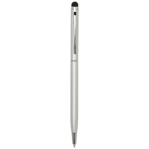 Stylo bille en aluminium avec stylet à personnaliser Ore Argent