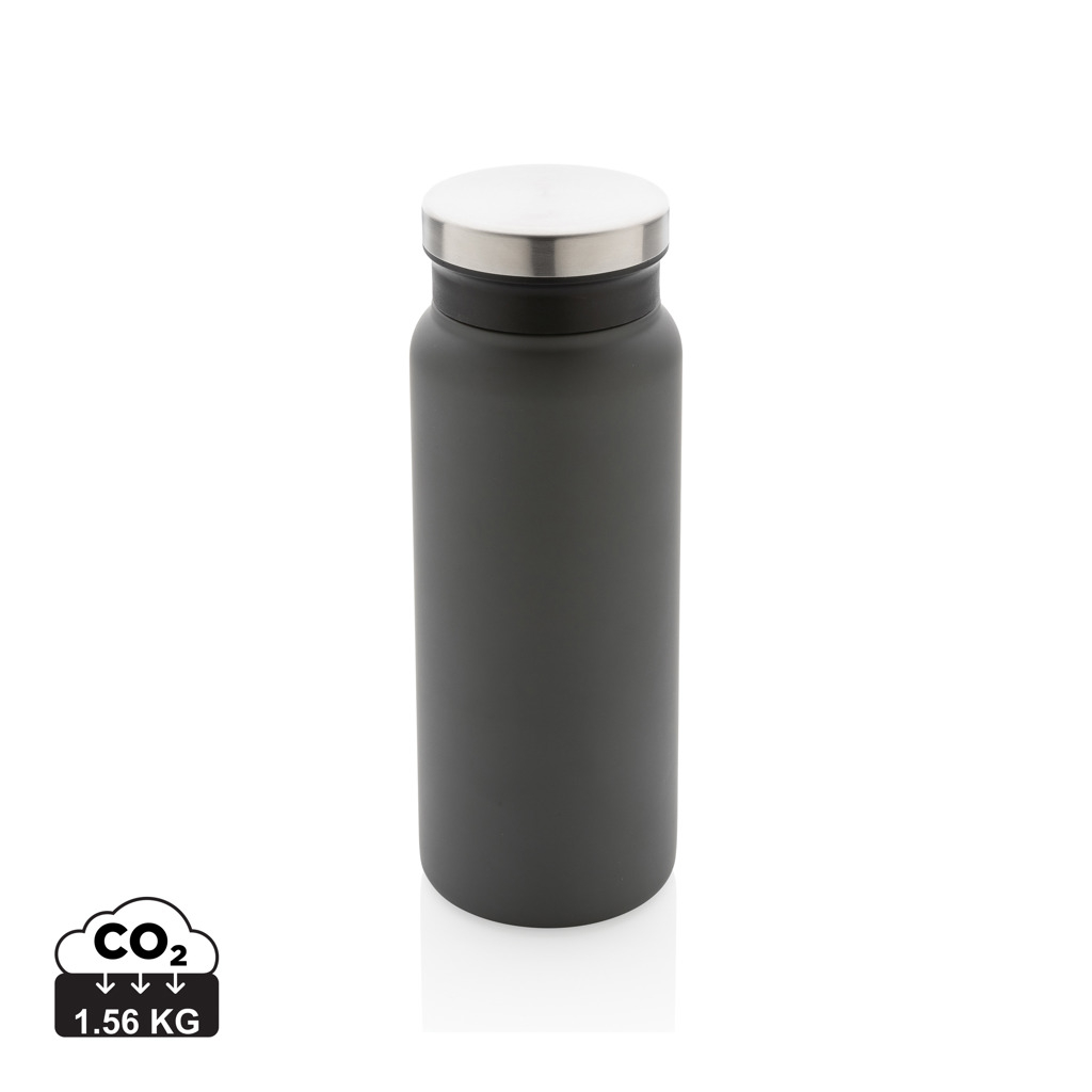 Bouteille isotherme personnalisée 600ml acier inox recyclé Gris