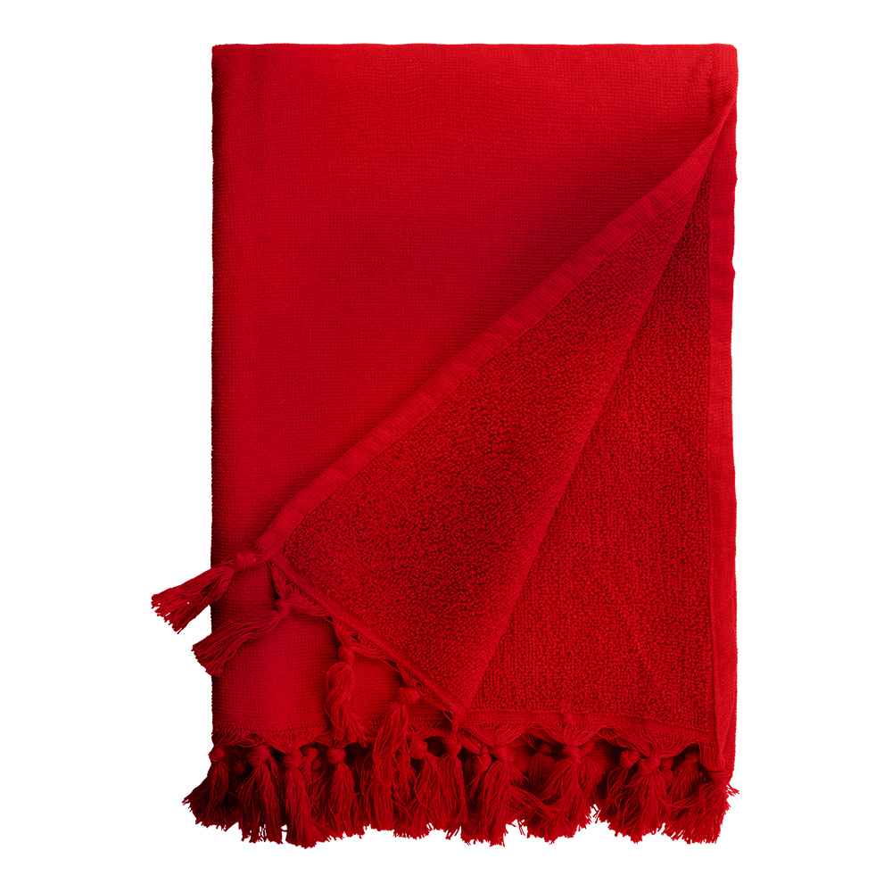 Serviette éponge personnalisable 80 x 160 cm SAONA Rouge