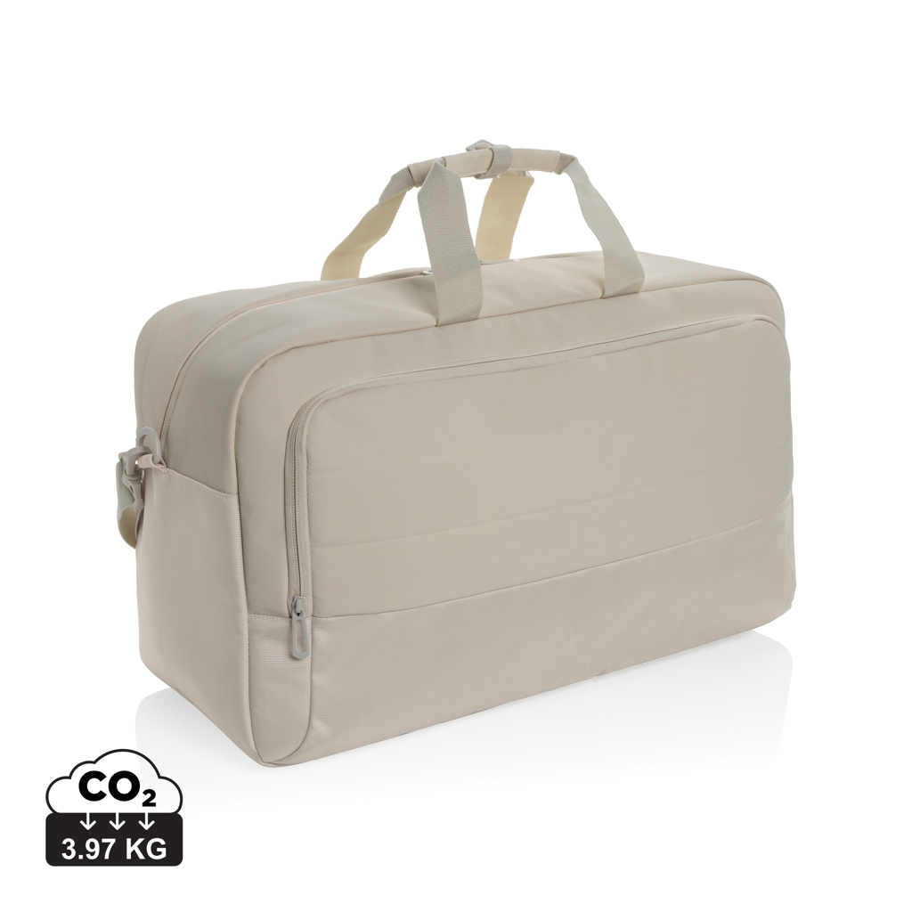 Sac week-end en rPET personnalisable Armond Beige