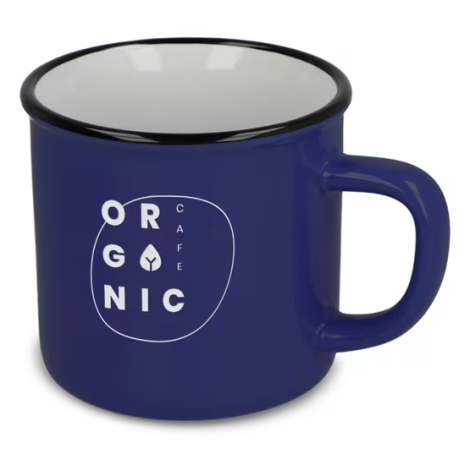 Tasse publicitaire en céramique style émail 280ml