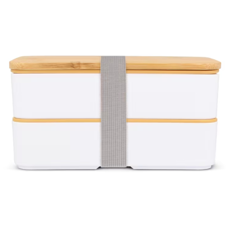 Boîte repas personnalisable recyclée avec couverts